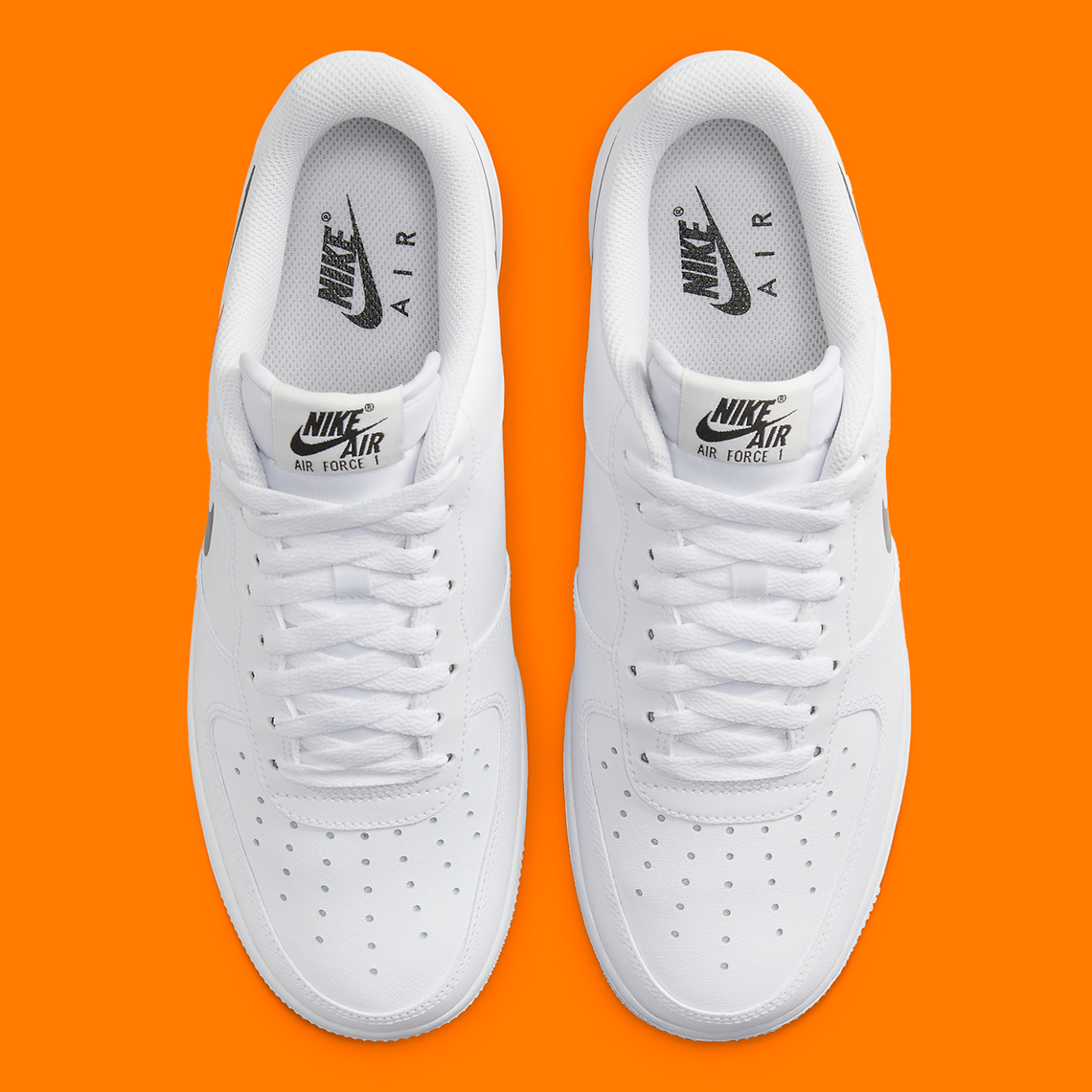 Nike Air Force 1 Low Multi Swoosh White Black Orange Fn7807 100 1