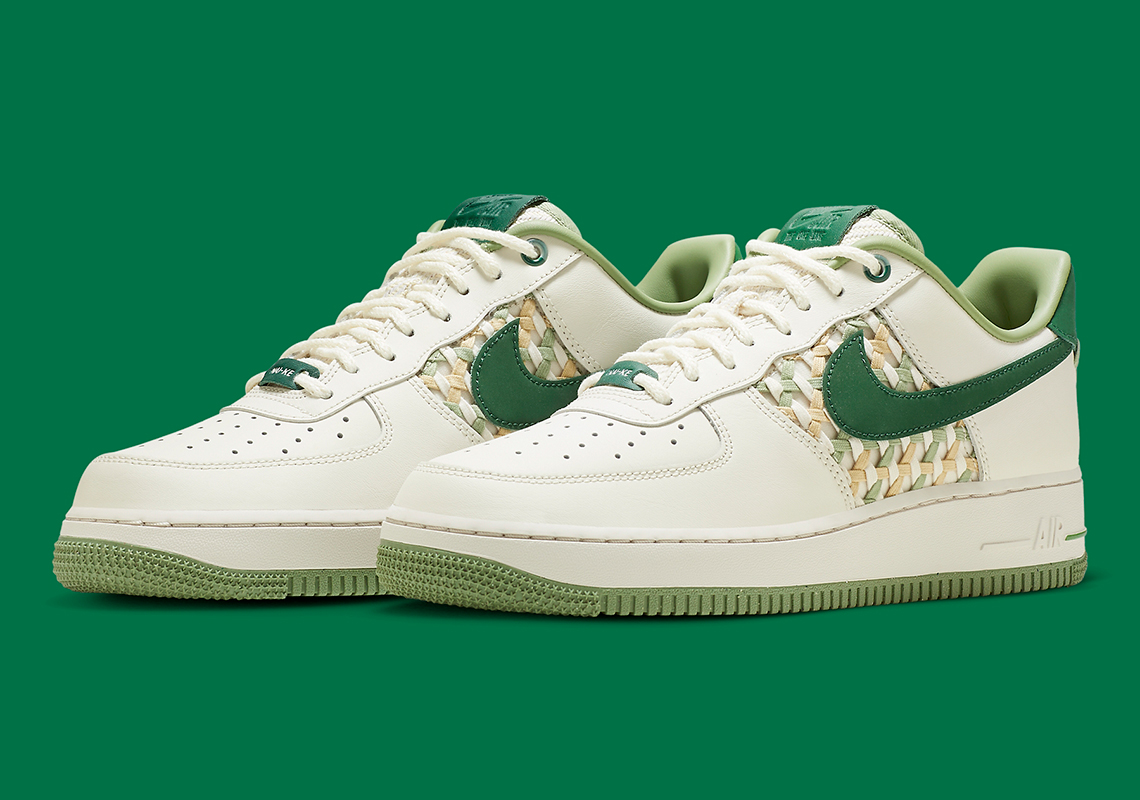 Forest Green Accents Ready Another Nike Air Force 1 Low "NAI-KE"