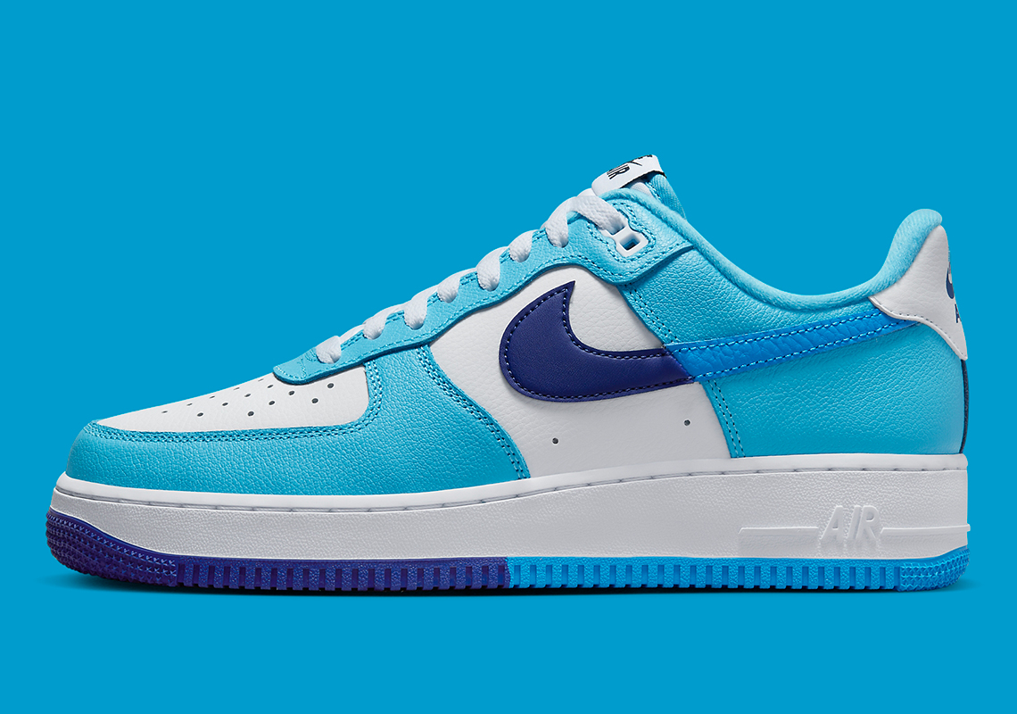 Nike Air Force 1 Low Split Light Photo Blue Deep Royal Blue Dz2522 100 4