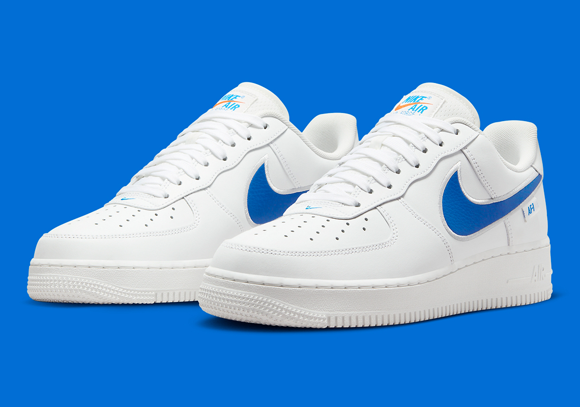 The Nike Air Force 1 Low Adds To Its Athletic Background With Jersey Knit Accents