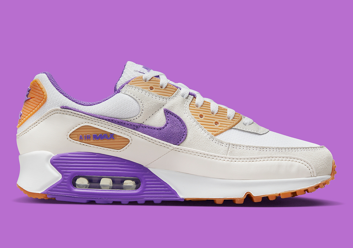 Nike Air Max 90 Sail Purple Gum Dm0029 102 5