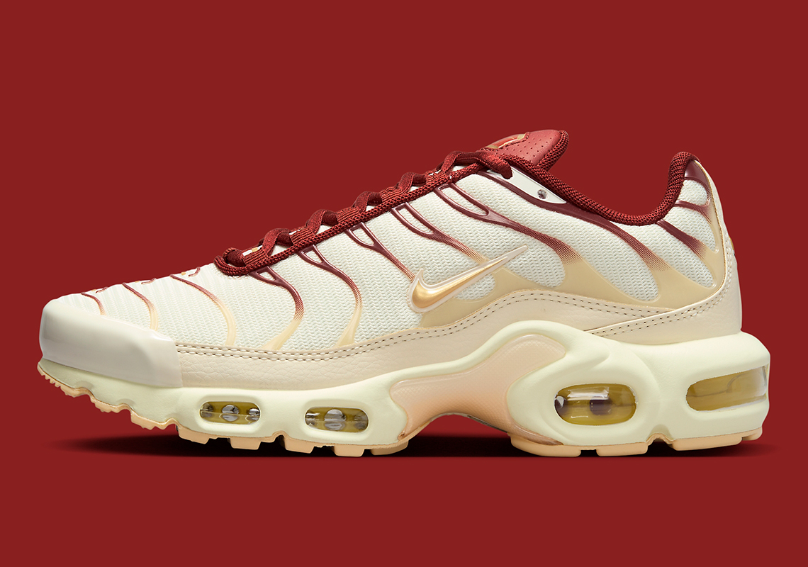 Nike Air Max Plus Sail Tan Burgundy Fq2765 100 5