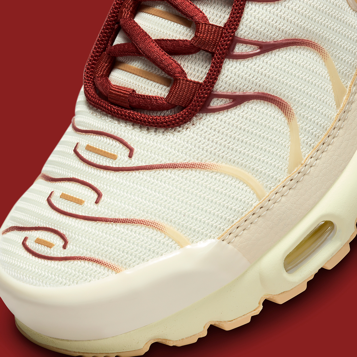 Nike Air Max Plus Sail Tan Burgundy Fq2765 100 8