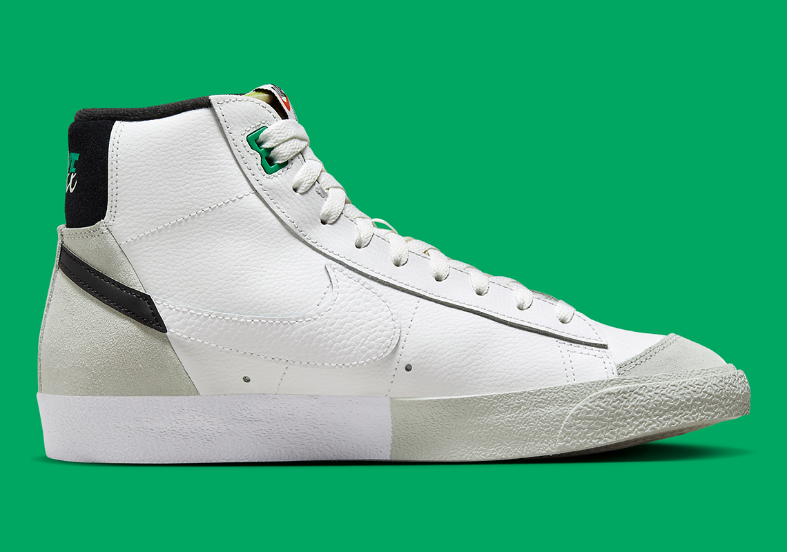 Nike Blazer Mid Split White Black Green Dz2542 100 8