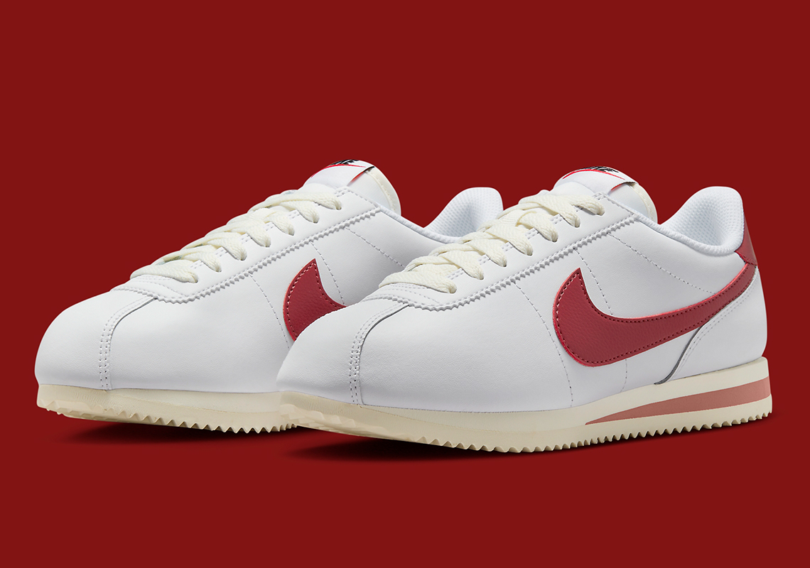 The Nike Cortez Stays Fresh In "White/Red Stardust"