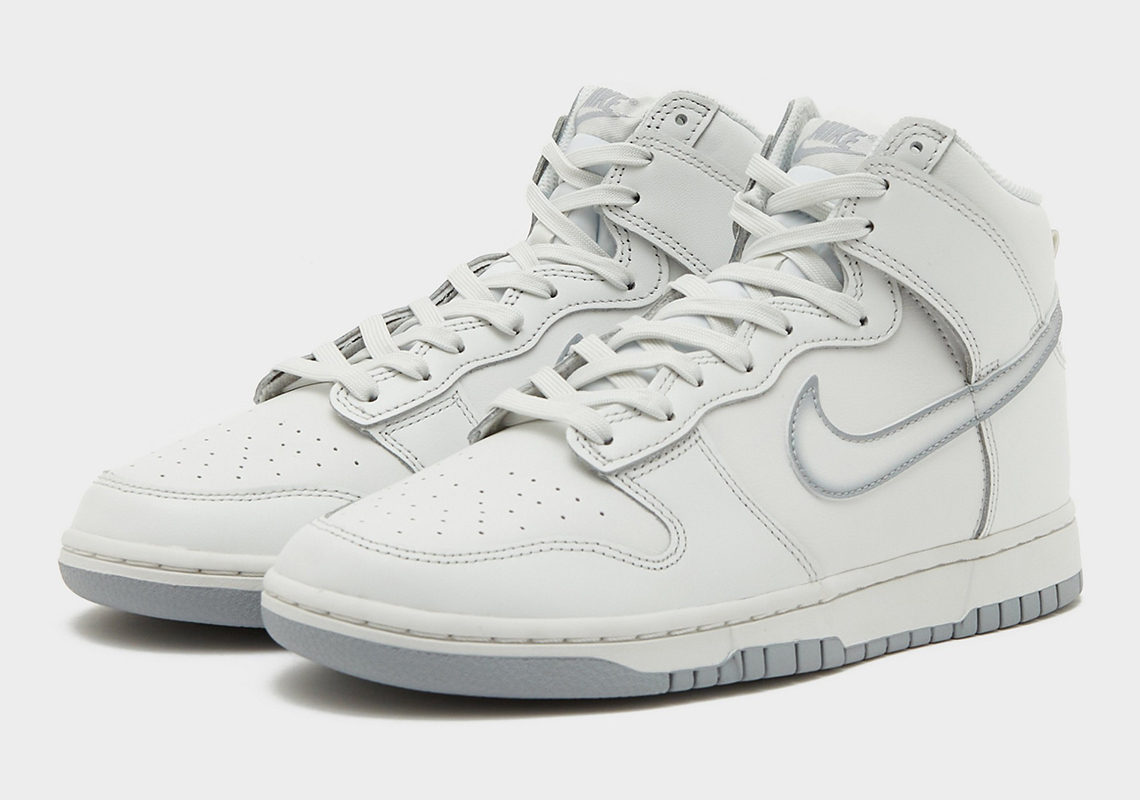 Nike Dunk High White Grey Spraypaint 4