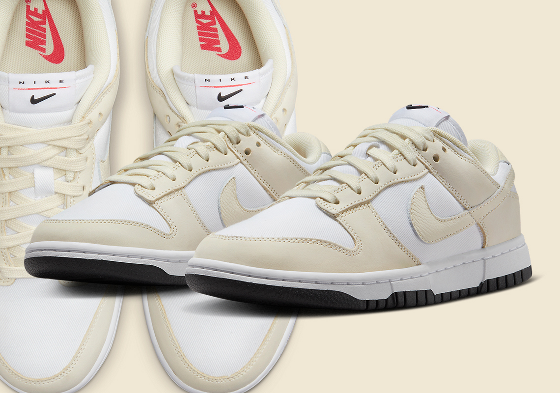 “Coconut Milk” Douses This Corduroy-Constructed Nike Dunk Low