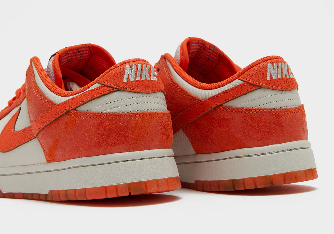 Nike Dunk Low Cracked Orange Leather 2