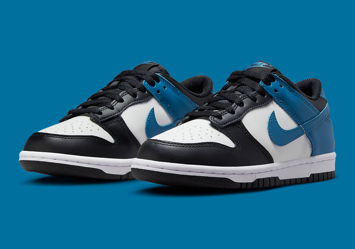 Nike Dunk Low Gs Black White Blue Dh9765 104 1