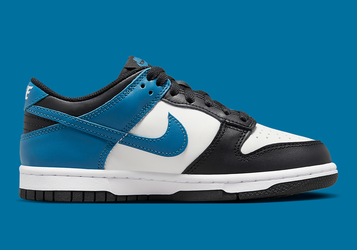 Nike Dunk Low Gs Black White Blue Dh9765 104 4