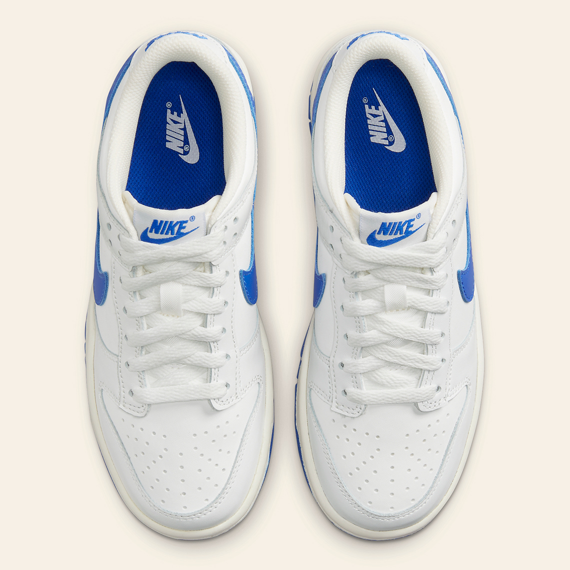 Nike Dunk Low Gs White Sail Royal Dh9765 105 4