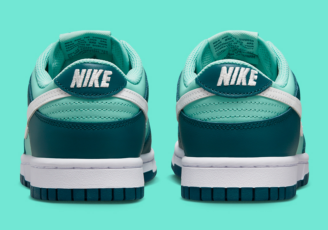 Nike Dunk Low Womens Teal Dd1503 301 1