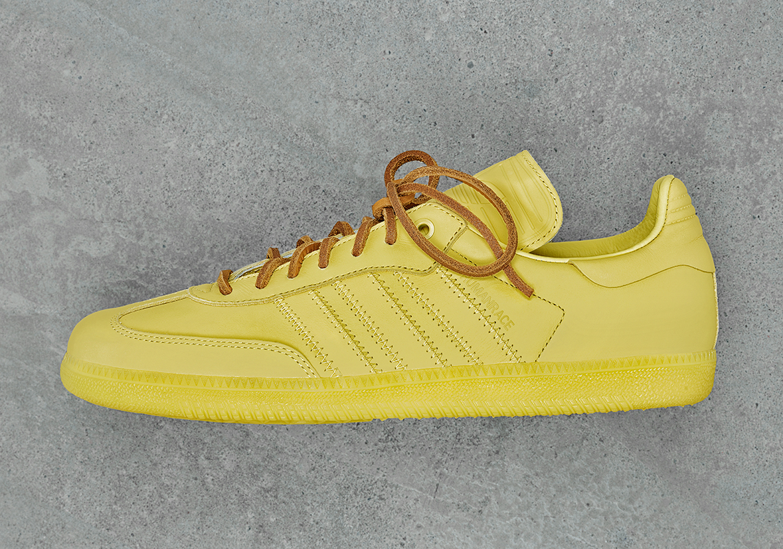 Pharrell Adidas Samba Color Pack Humanrace Yellow Ie7292