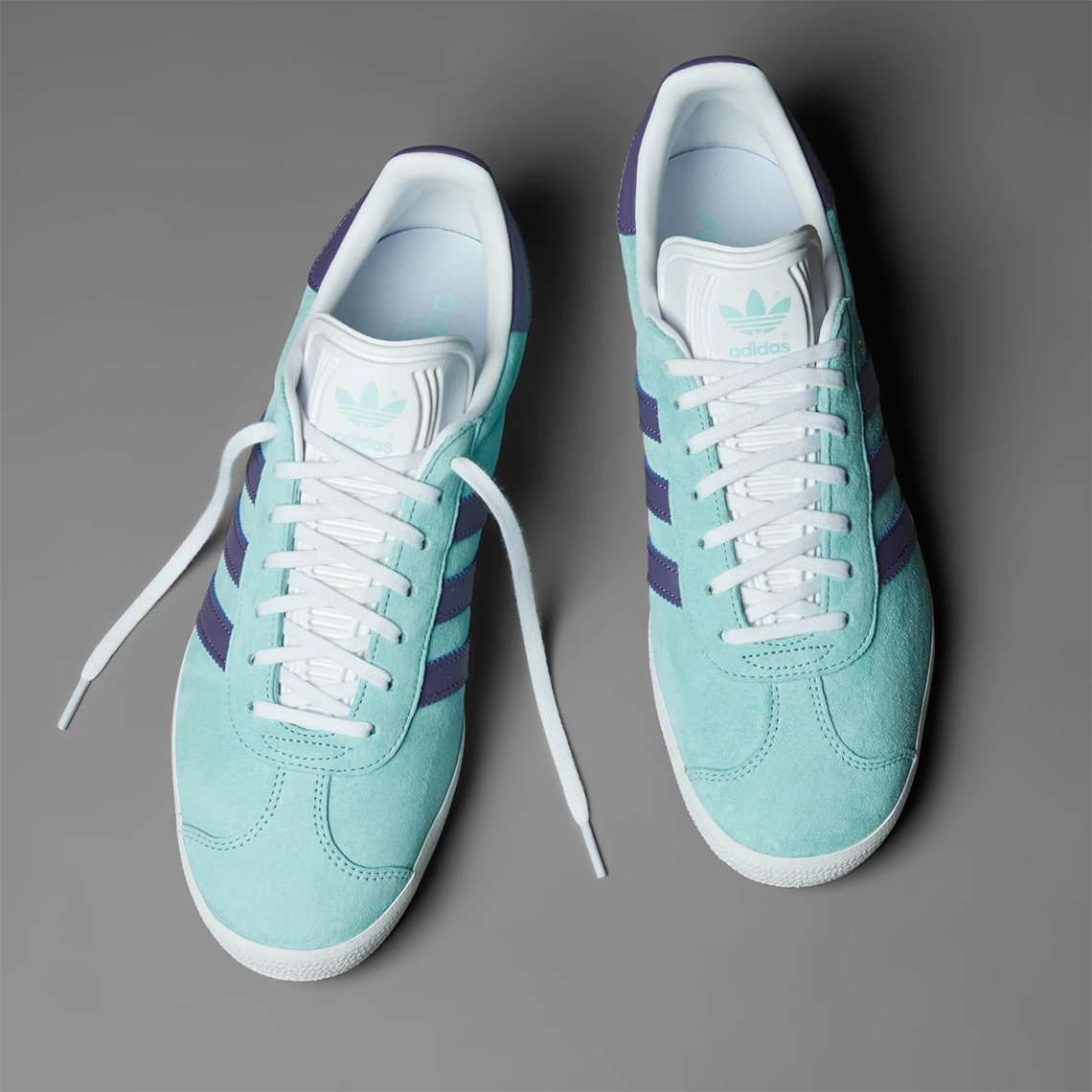 Adidas Gazelle Clear Aqua Tech Purple Ig0668 1