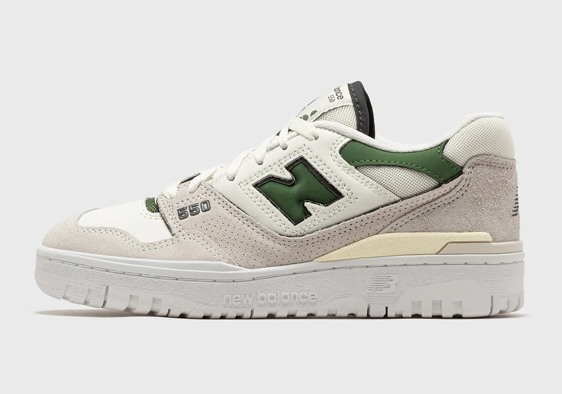 New Balance 550 Womens Sea Salt Green Bbw550sg 1