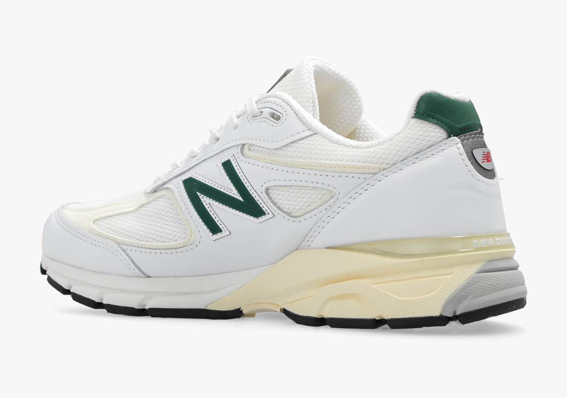 New Balance 990 V4 Made In Usa White Green U990tc4 3