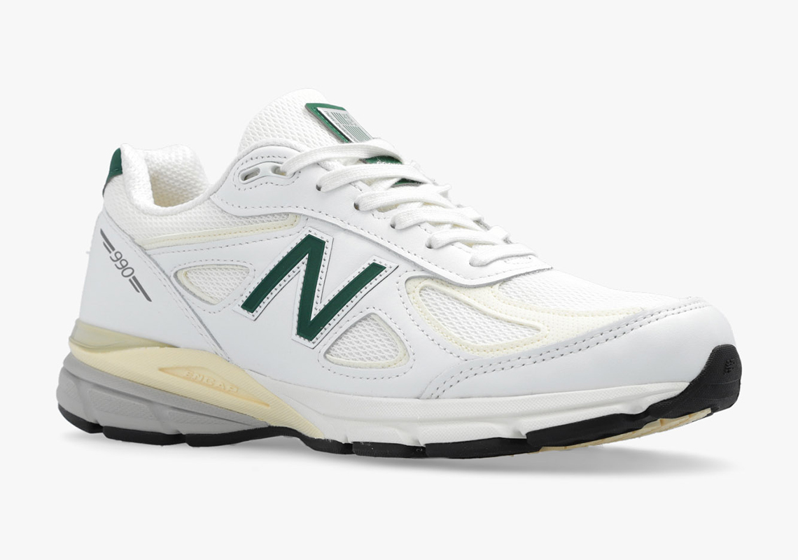 New Balance 990 V4 Made In Usa White Green U990tc4 4