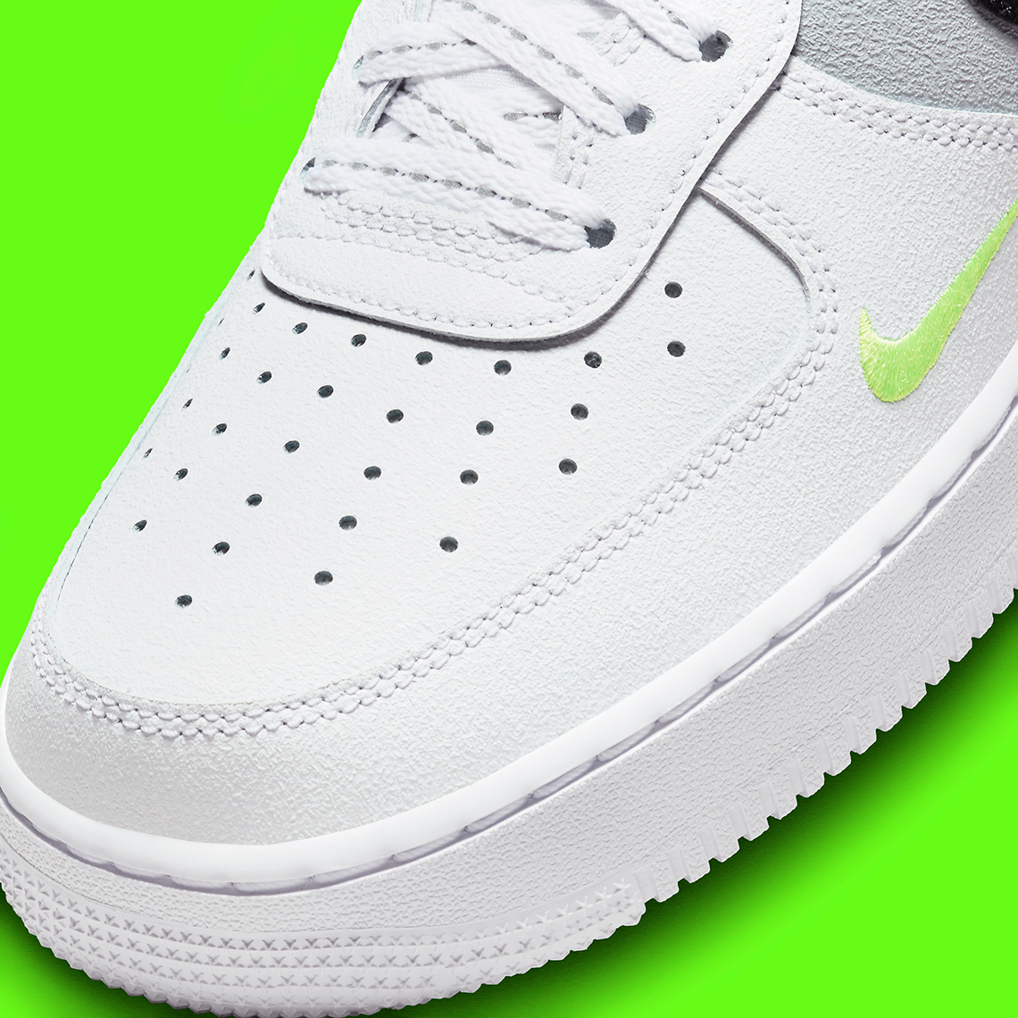 Nike Air Force 1 Low White Black Volt Fq2204 100 1