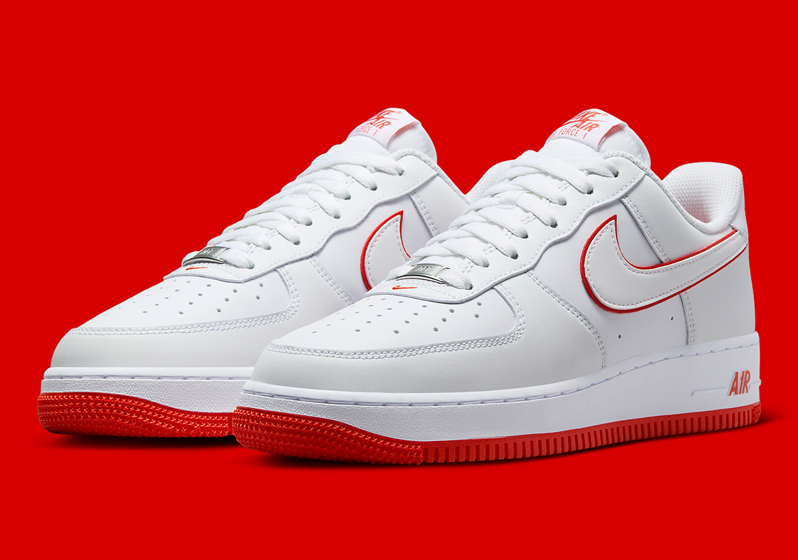 The Nike Air Force 1 Low Receives A Minimal Injection Of "Picante Red"