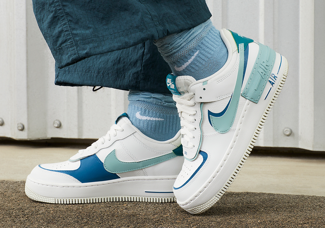 This Nike Air Force 1 Shadow Features “Blue Whisper” Accents