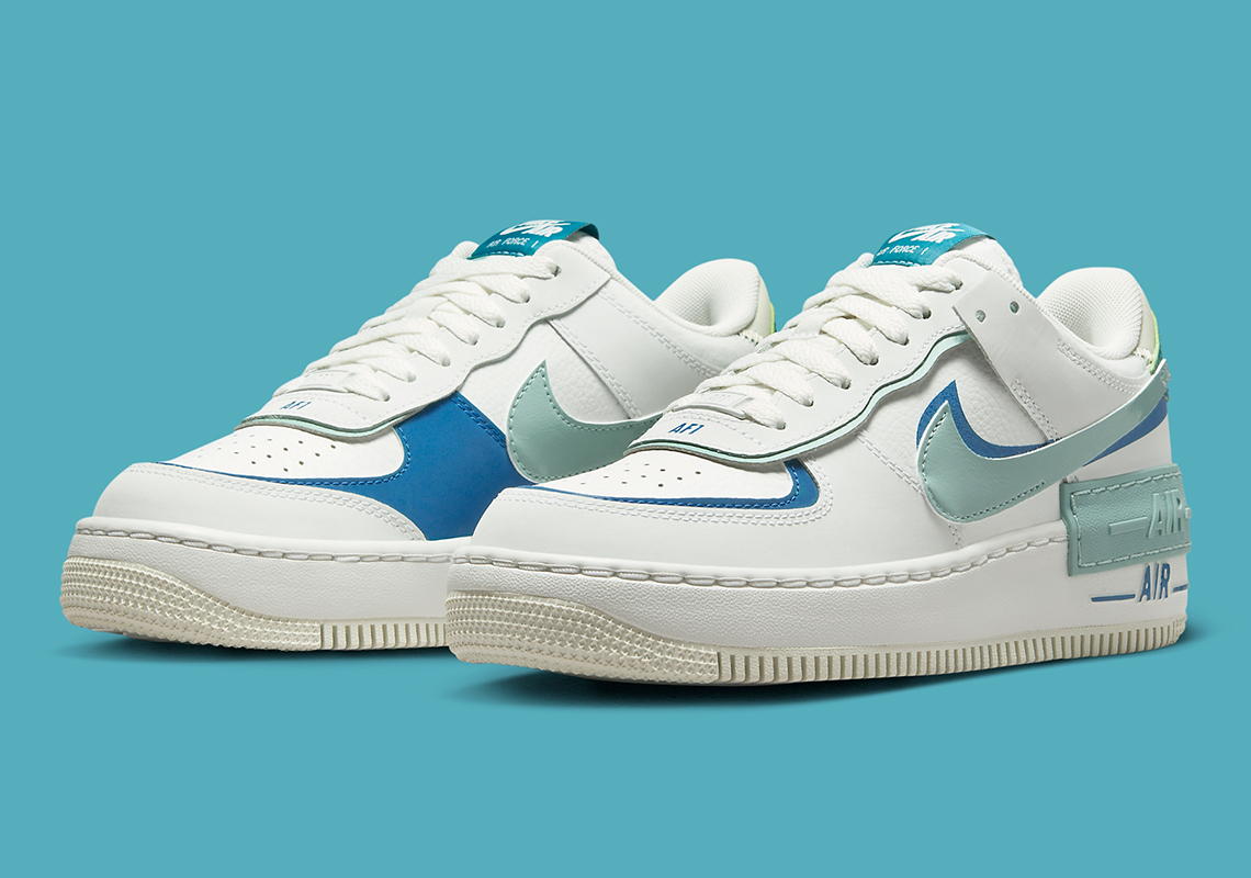 Nike Air Force 1 Shadow White Blue Whisper Dz1847 101 9