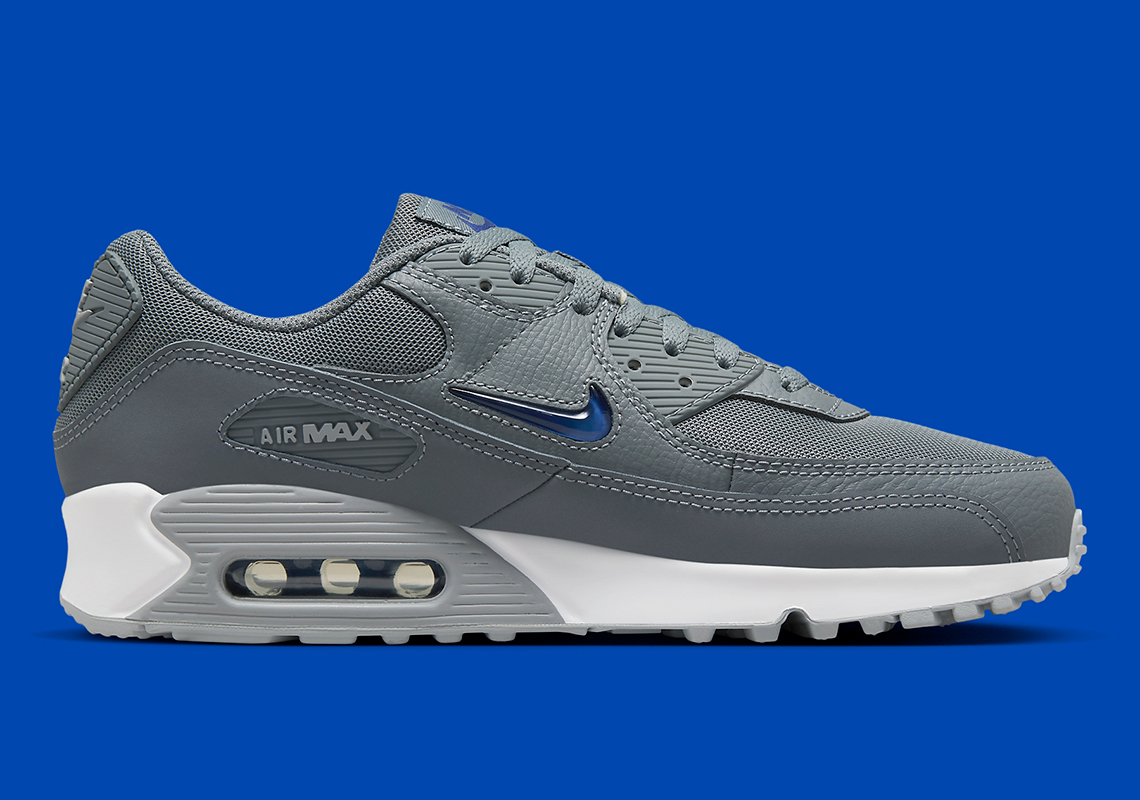 Nike Air Max 90 Jewel Grey Royal Blue Fn8005 001 3