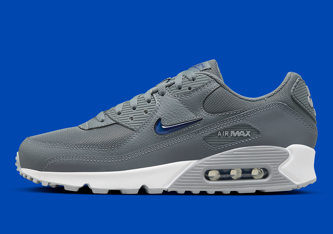 Nike Air Max 90 Jewel Grey Royal Blue Fn8005 001 7