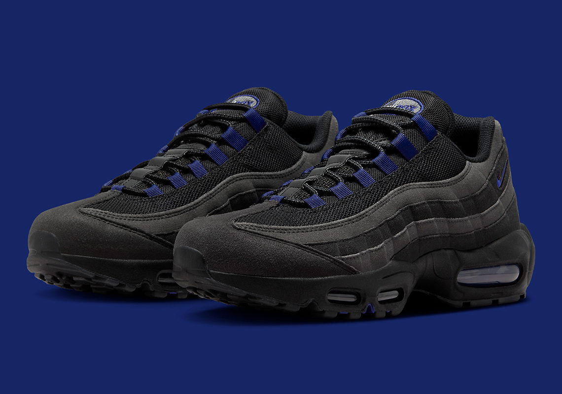 Jewel Swooshes Add Some Dark Navy Flair To The Nike Air Max 95