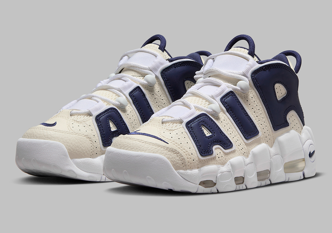 Nike Applies A "Coconut Milk" And "Midnight Navy" Look To The Air More Uptempo