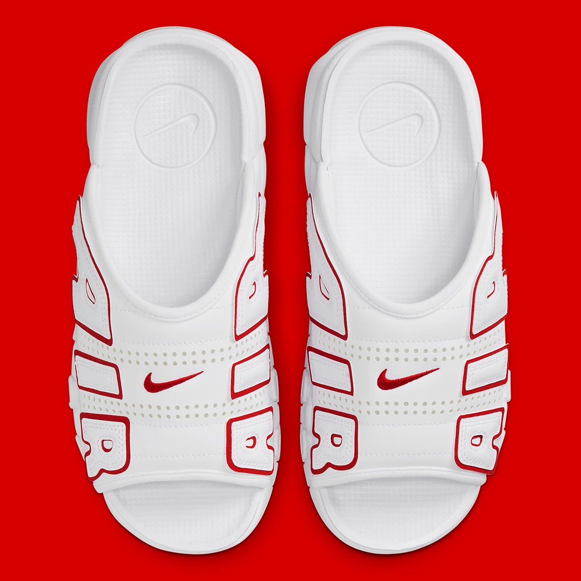 Nike Air More Uptempo White Red Fd9884 100 1