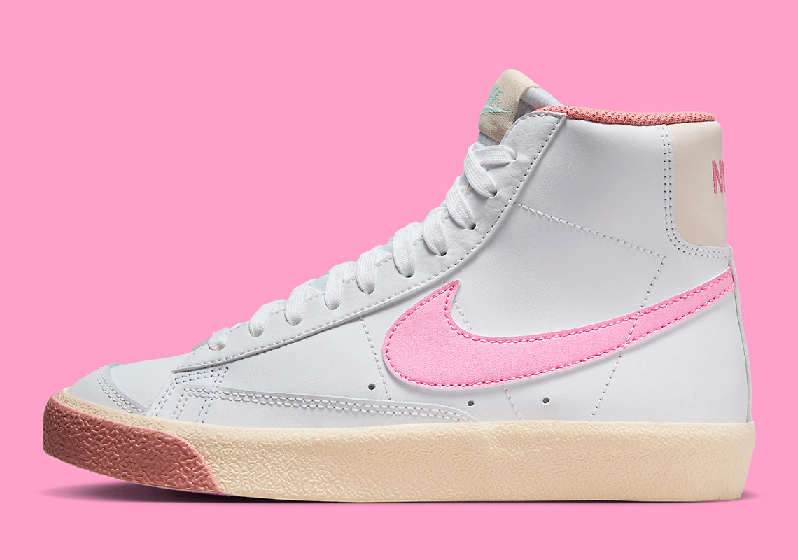 Nike Blazer Mid 77 Gs White Pink Dz2900 100 5