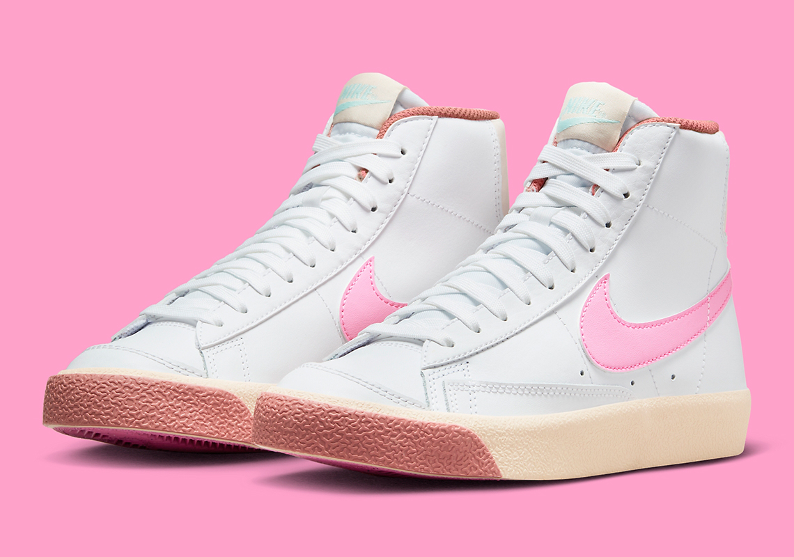 Bubblegum Swooshes Brighten Up This Kids' Nike Blazer Mid '77