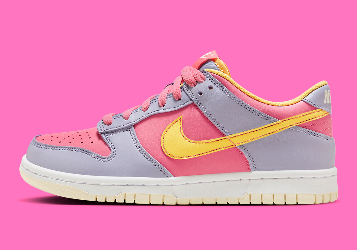 Nike Dunk Low Gs Purple Pink Yellow Dh9765 500 3