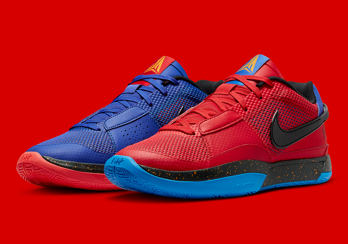 Nike Ja 1 Red Blue Dr8785 401 Release Date 10