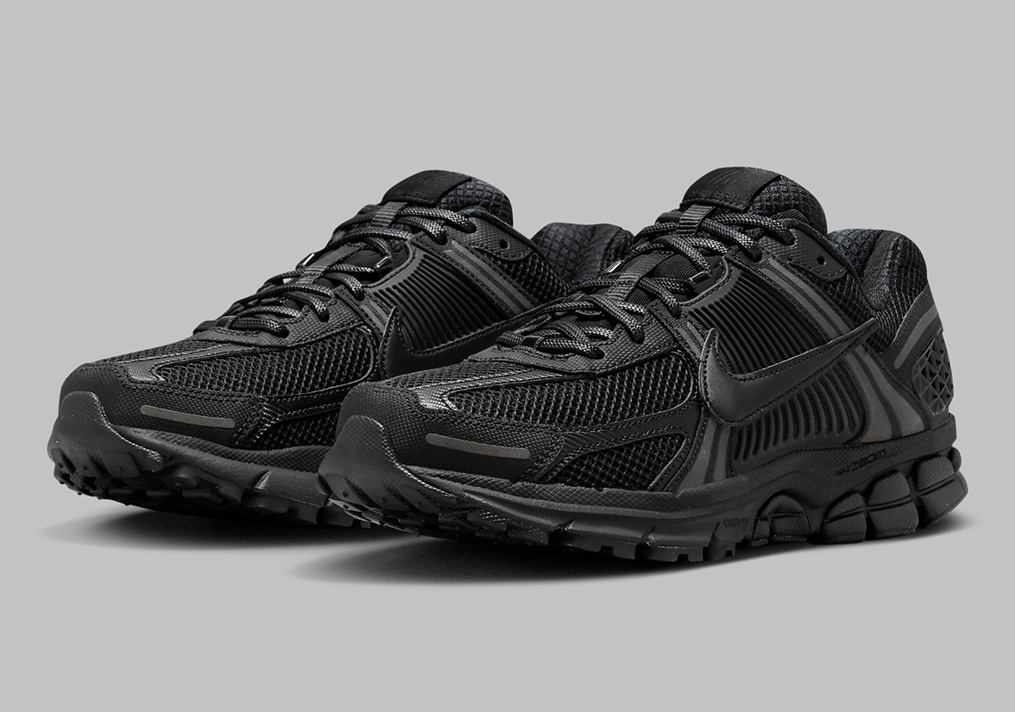 The Nike Zoom Vomero 5 Adds A True "Triple Black" Colorway To Its Catalog