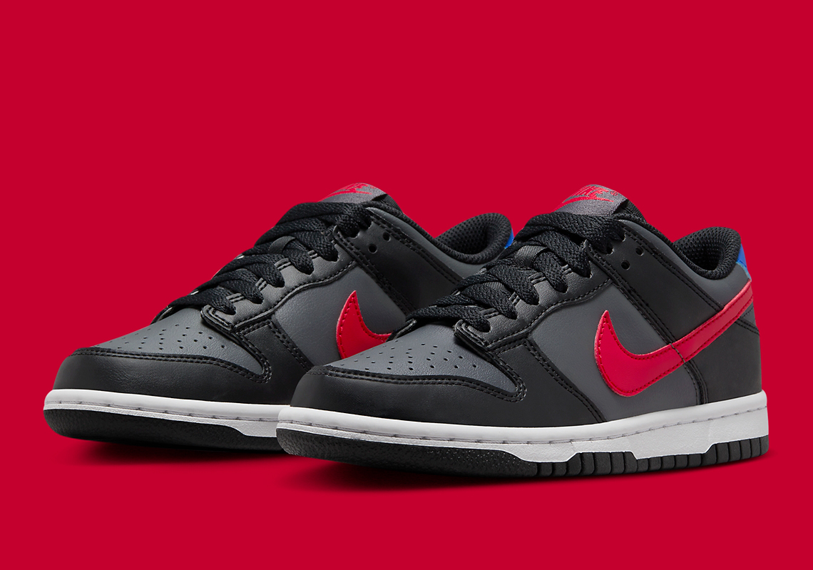 Nike Dunk Low Black Red Blue Fv0373 001 4