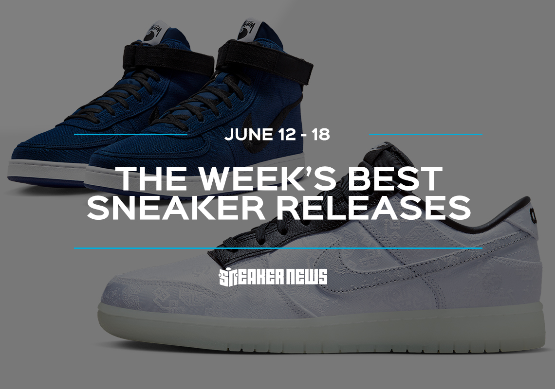 The fragment x CLOT x Nike Dunk Low And Stussy’s Vandal High Are Releasing Again This Week