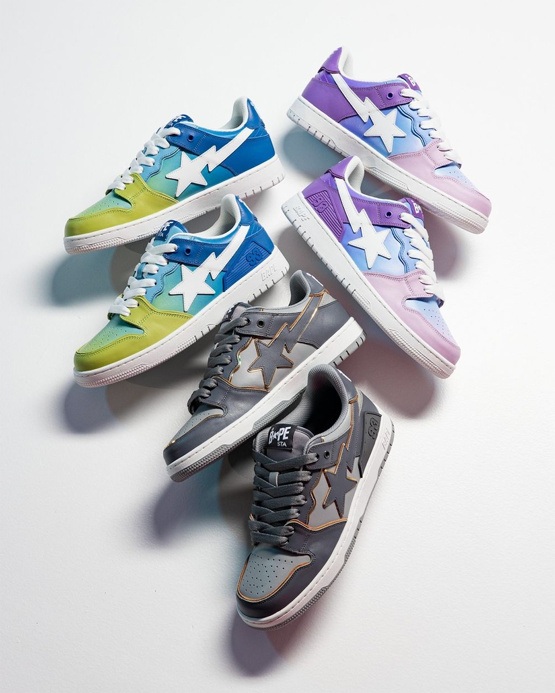 A Bathing Ape Sk8 Sta Gradient Pack 4