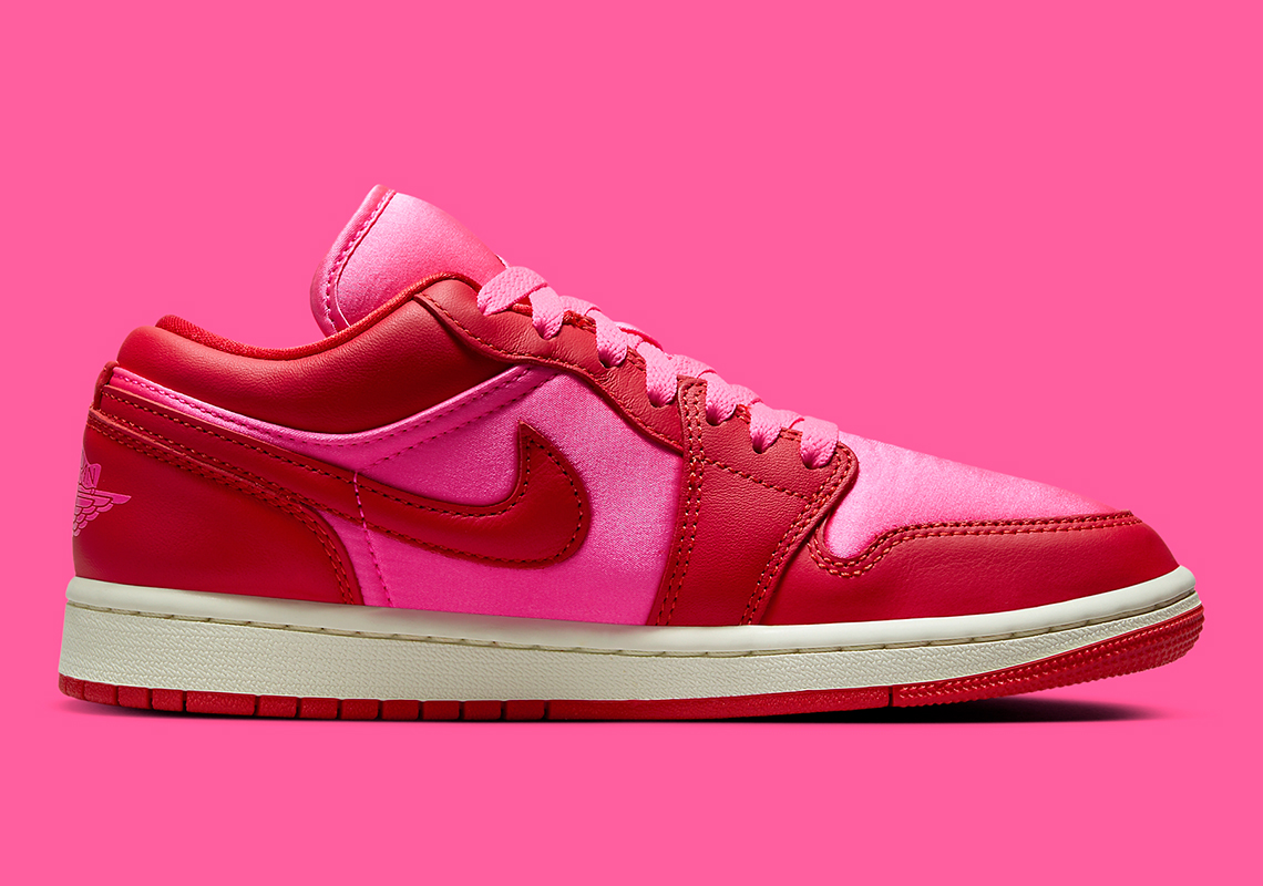 Air Jordan 1 Low Pink Blast Chile Red Sail Fb9893 600 8