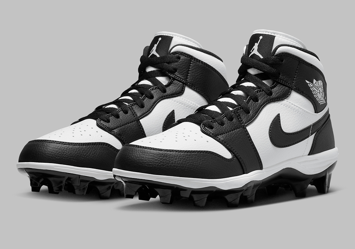 Air Jordan 1 Mid Panda Cleats Fj6805 100 1