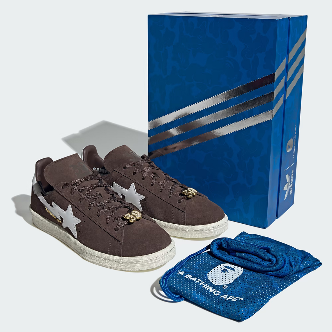 Bape Adidas Campus 80s Brown Cloud White Gold Metallic If3379 2 1