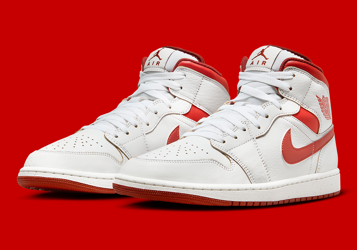 The Air Jordan 1 Mid "Dune Red" Mimics Jordan Brand's Metallic Pack From '85