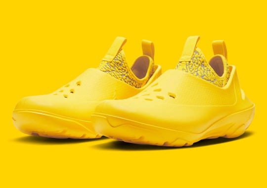 Caution Yellow Hues Consume The Jordan System 23 Clog