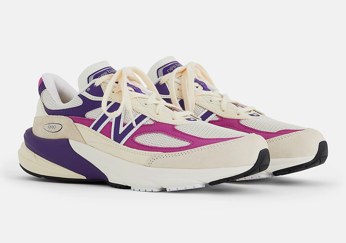 New Balance 990v6 Macadamia Nut Magenta Pop U990td6 4