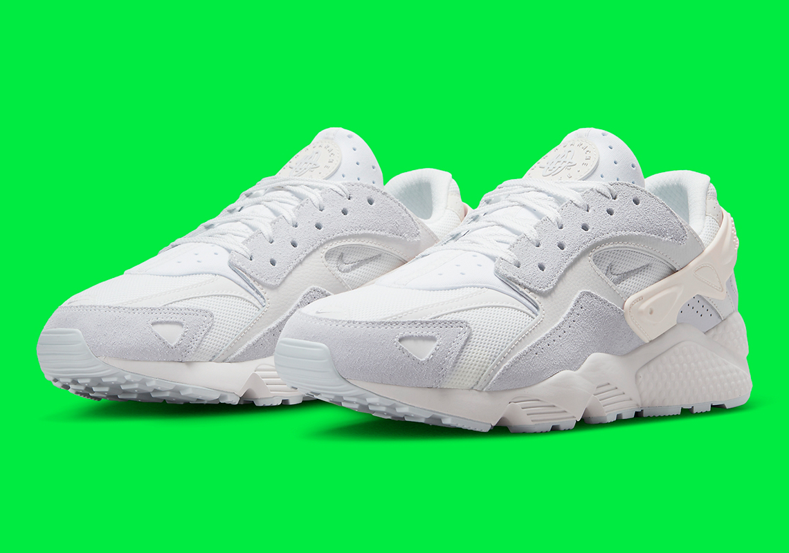 Nike Air Huarache Runner White Pure Platinum Dz3306 100 5