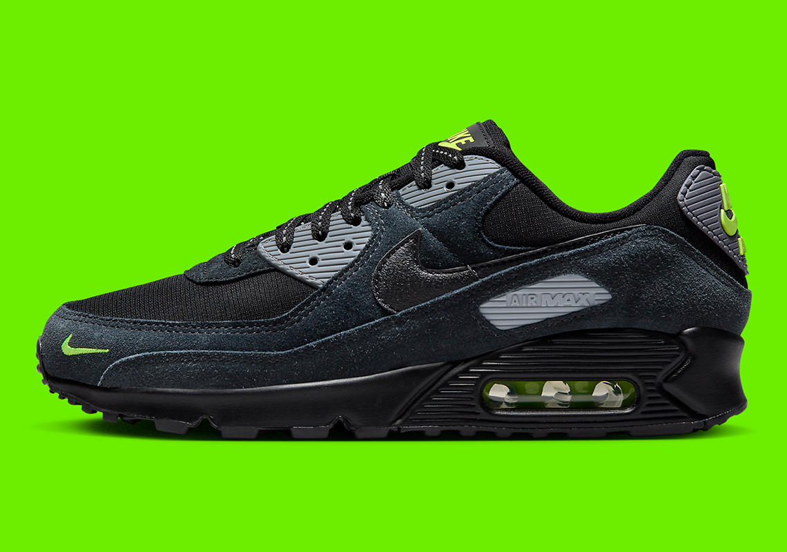 Nike Air Max 90 Dark Obsidian Black Grey Volt 2