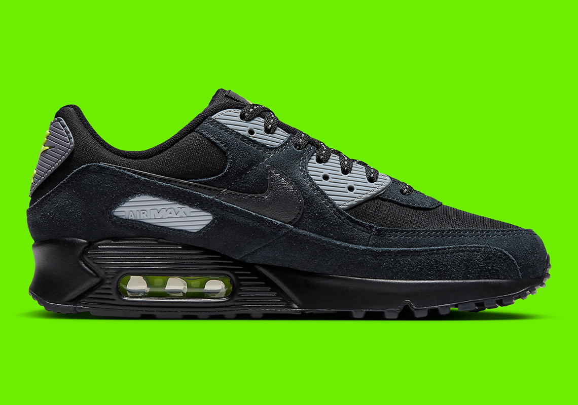 Nike Air Max 90 Dark Obsidian Black Grey Volt 8