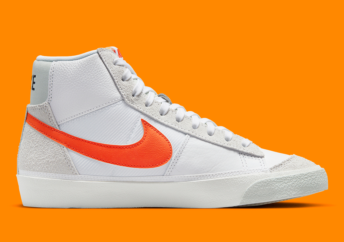 Nike Blazer Mid Pro Club White Orange Dq7673 103 5