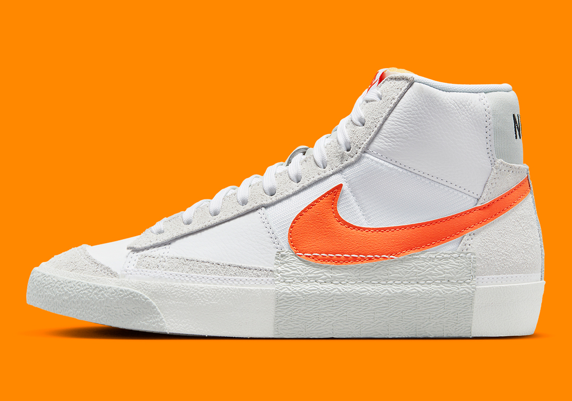 Nike Blazer Mid Pro Club White Orange Dq7673 103 8