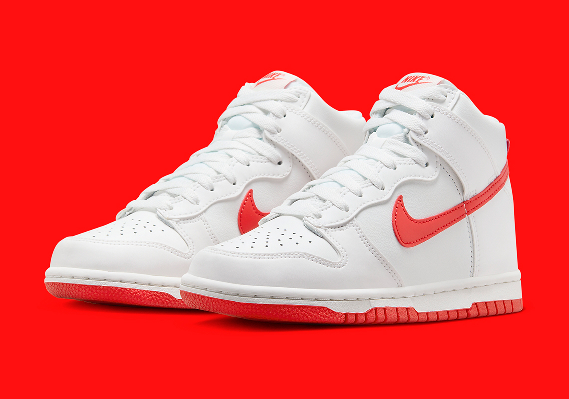 "Track Red" Illuminates The Nike Dunk High GS